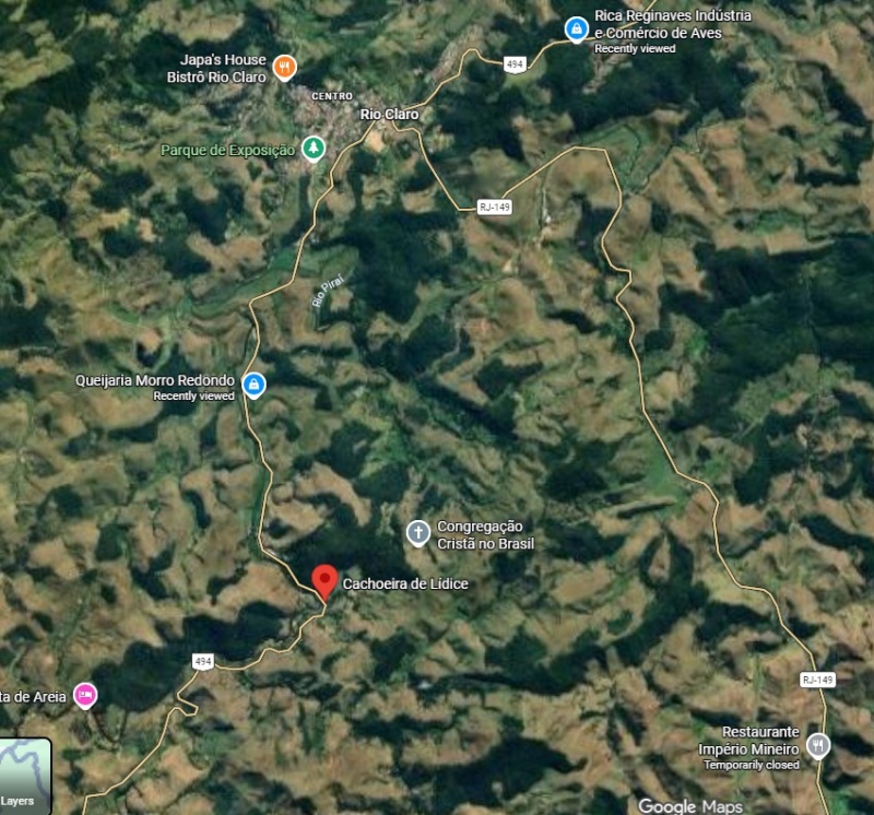 LOTE 001 SÍTIO VARGEM GRANDE - Rodovia RJ 155 - Km 55 Zona Rural - Frente ao Rio Piraí na cidade de , localizado em Rio Claro - RJ