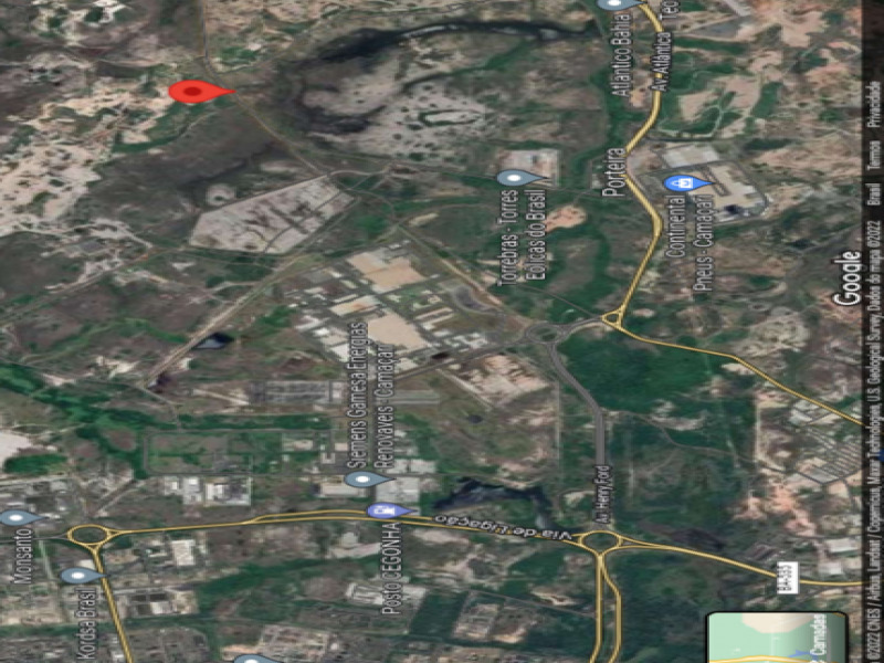 LOTE 002 Área, Rural, Rodovia BA - 512, localizado em Camaçari - BA