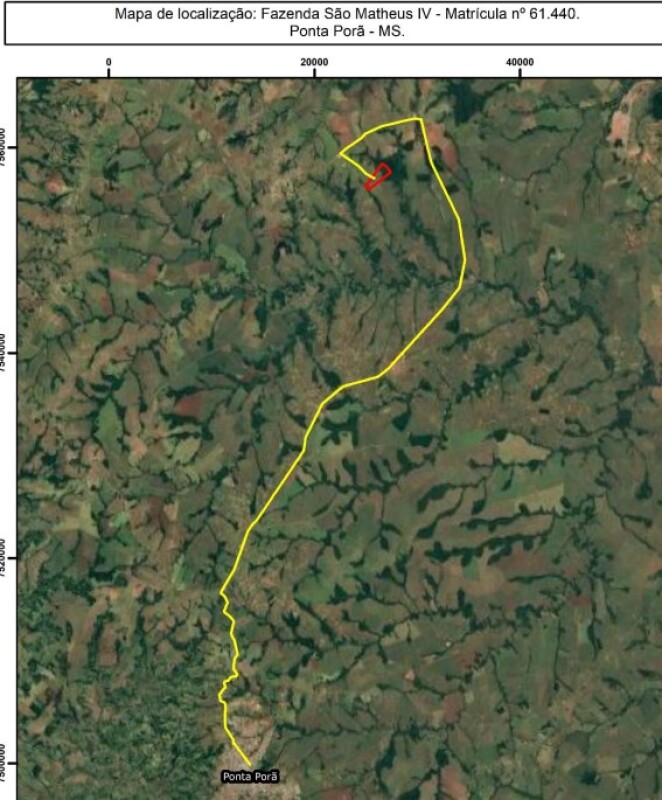 Imagem do imóvel LOTE 001 FRAÇÃO IDEAL correspondente a 100HA FAZENDA SÃO MATHEUS IV